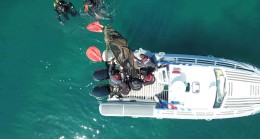 Urla’da kaçak avcılara Deniz Polisi darbe vurdu !